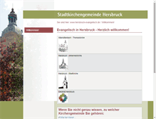 Tablet Screenshot of hersbruck-evangelisch.de